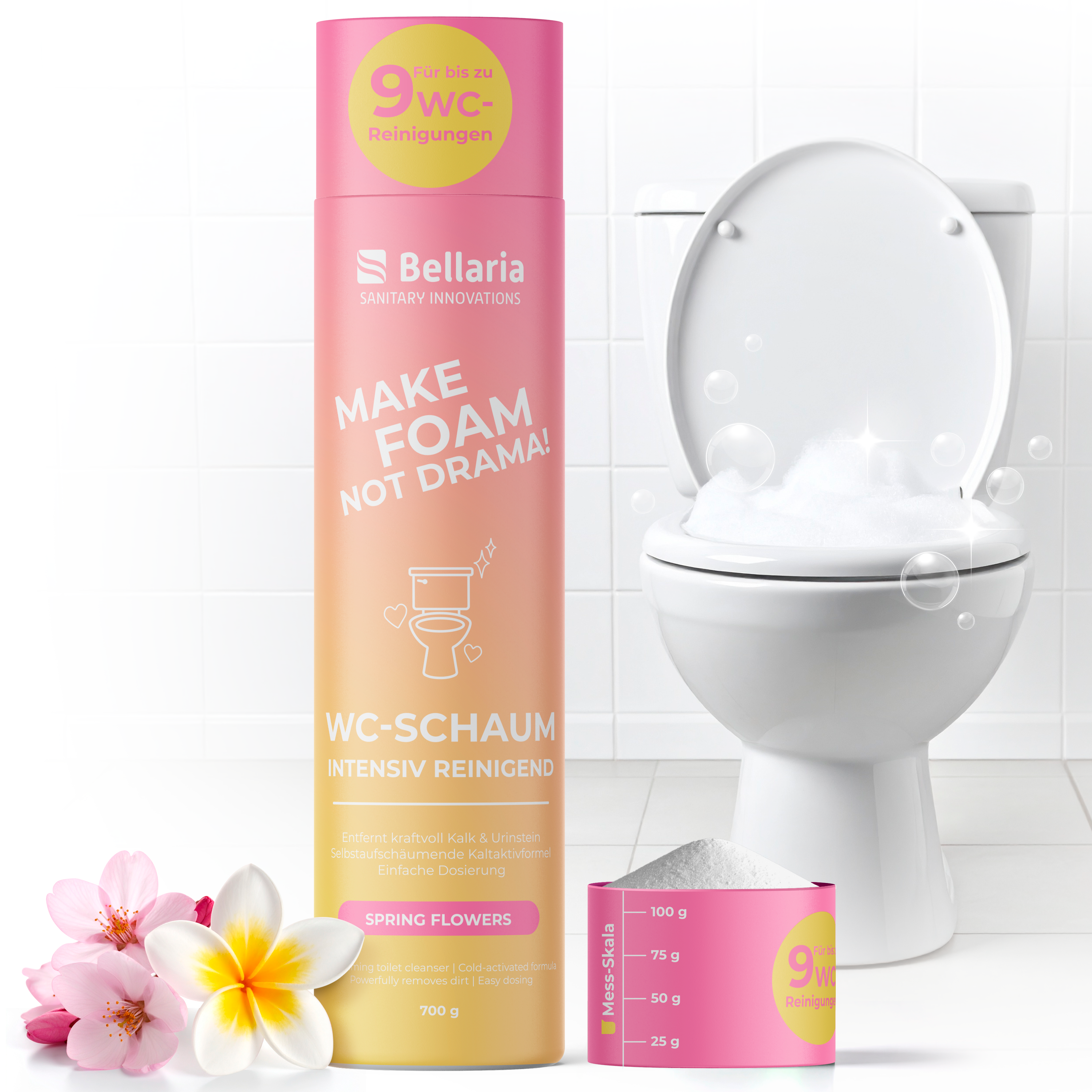 Toilet Cleaning Powder “Spring Flower” – 700 g